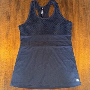 90 Degree by Reflex Black Mesh Racerback Athletic Tank Top Size Small